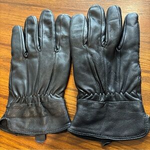 Thinsulate Insulation 40 Gram Black Leather Men's Gloves